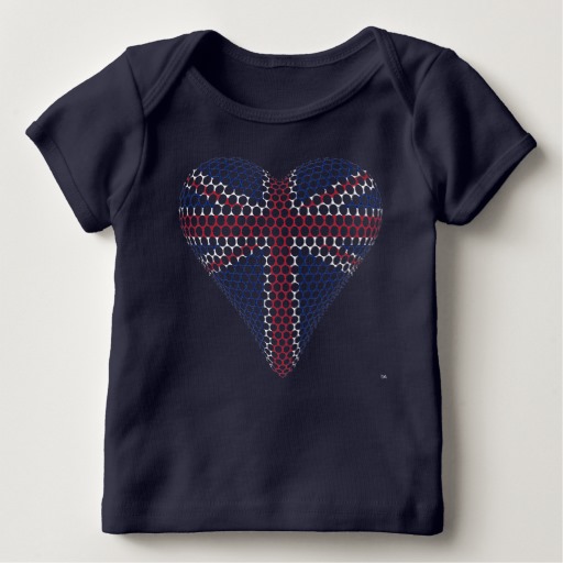 union jack heart tee shirt